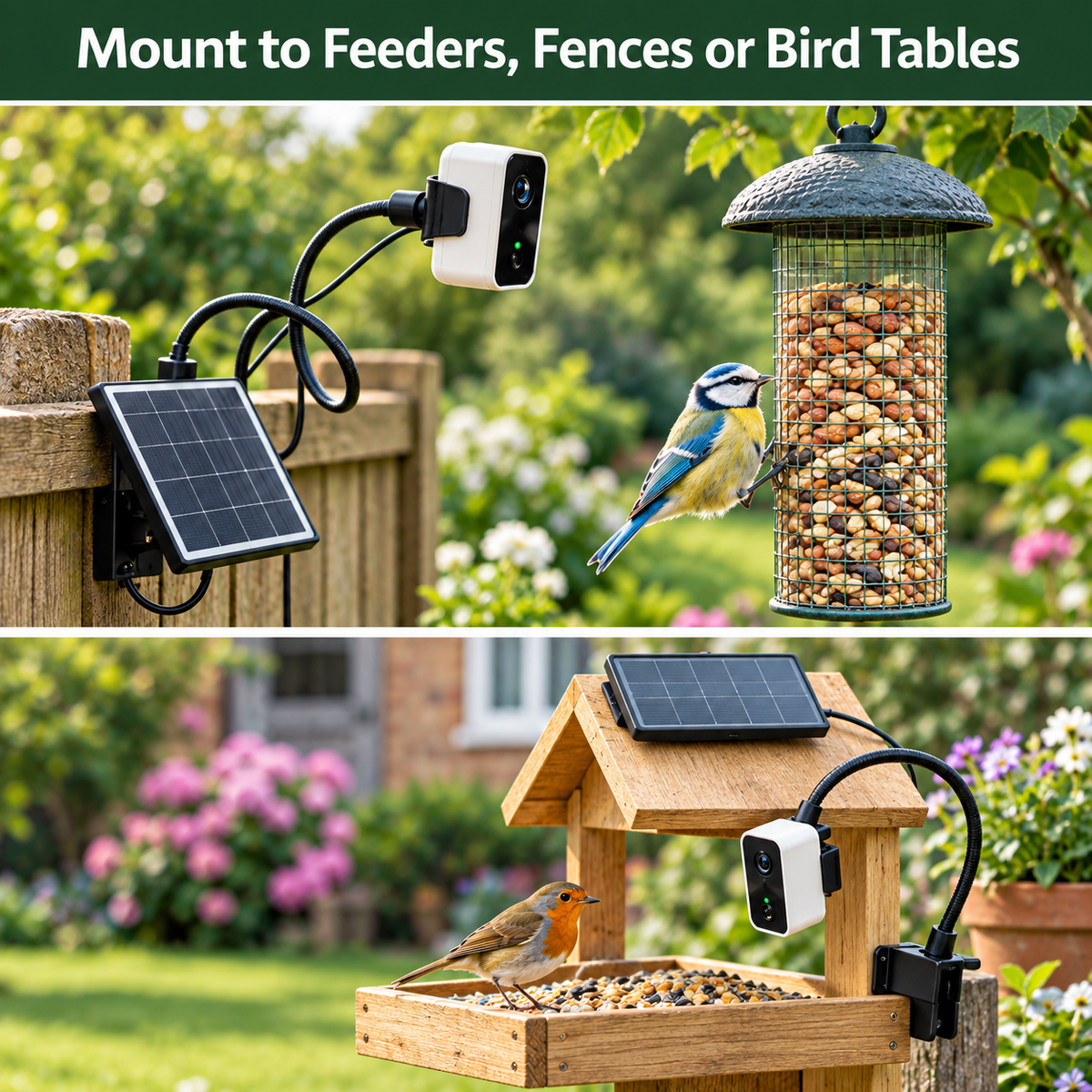 PeekWild Solar WiFi Birdhouse Entrance Camera