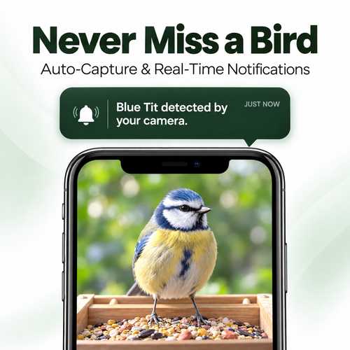 PeekWild Solar WiFi Bird Feeder Camera
