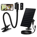 PeekWild Solar WiFi Birdhouse Entrance Camera with flexible gooseneck clip and solar panel